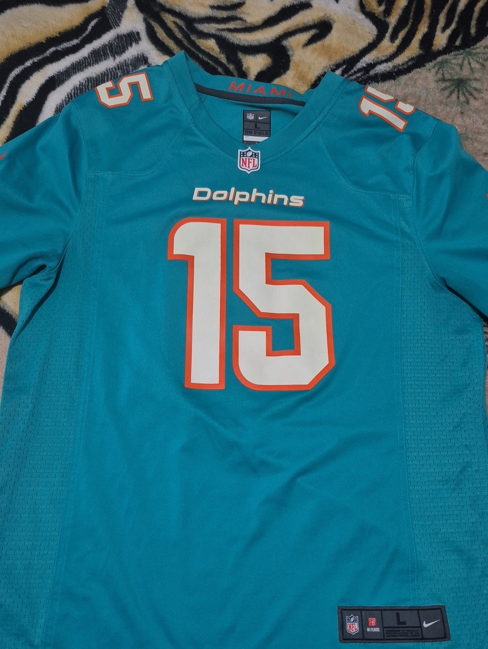 Miami Dolphins Men's #15 Teal Jersey - Nike